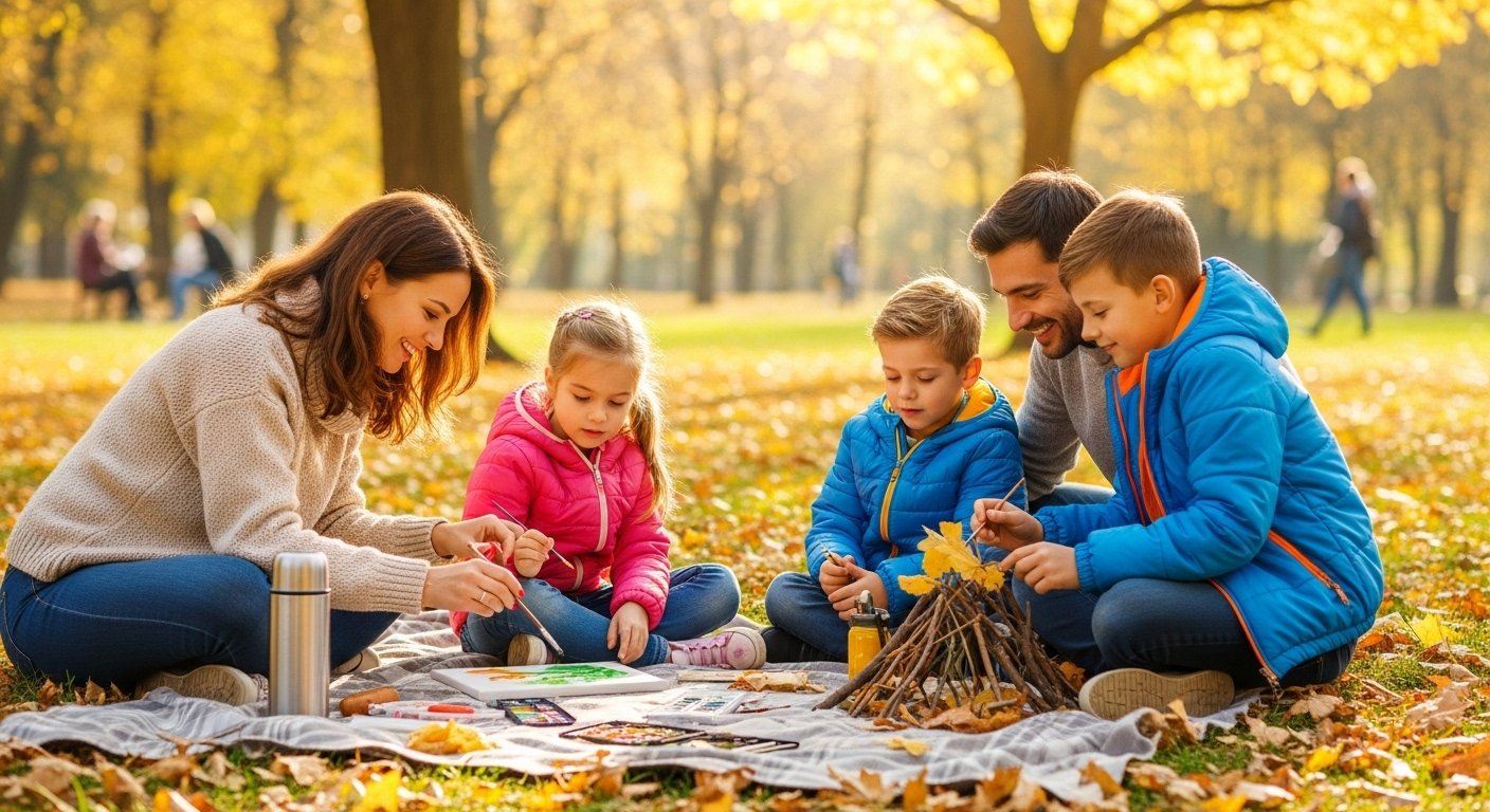 Happy family playing together
